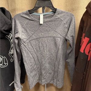 Gray Women's Long Sleeve Top